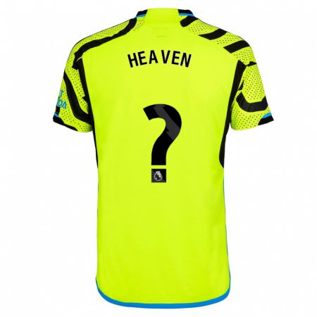 Kandiny Niño Camiseta Ayden Heaven #0 Amarillo 2ª Equipación 2023/24 La Camisa Chile