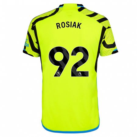 Kandiny Niño Camiseta Michal Rosiak #92 Amarillo 2ª Equipación 2023/24 La Camisa Chile