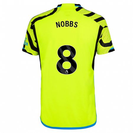 Kandiny Niño Camiseta Nobbs #8 Amarillo 2ª Equipación 2023/24 La Camisa Chile