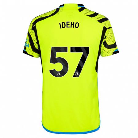 Kandiny Niño Camiseta Joel Ideho #57 Amarillo 2ª Equipación 2023/24 La Camisa Chile