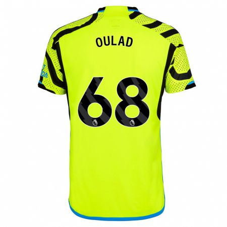 Kandiny Niño Camiseta Salah-Eddine Oulad M'hand #68 Amarillo 2ª Equipación 2023/24 La Camisa Chile