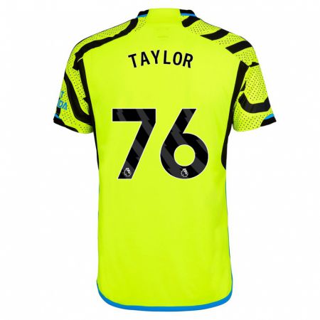 Kandiny Niño Camiseta Kido Taylor Hart #76 Amarillo 2ª Equipación 2023/24 La Camisa Chile