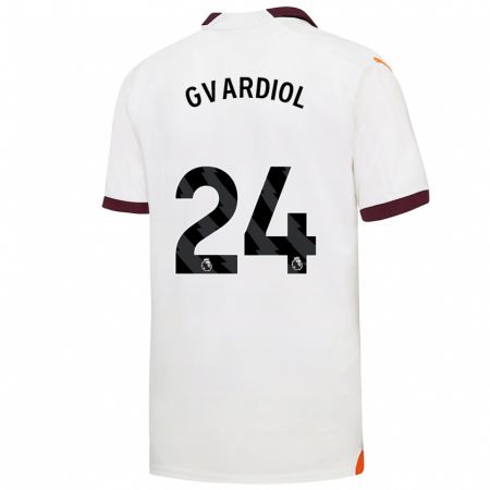 Kandiny Niño Camiseta Josko Gvardiol #24 Blanco 2ª Equipación 2023/24 La Camisa Chile