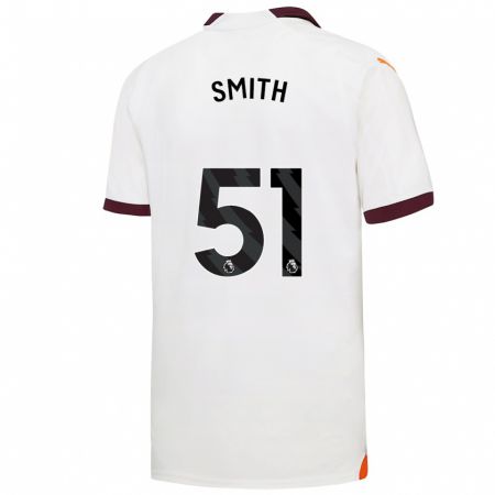 Kandiny Niño Camiseta Isaac Smith #51 Blanco 2ª Equipación 2023/24 La Camisa Chile