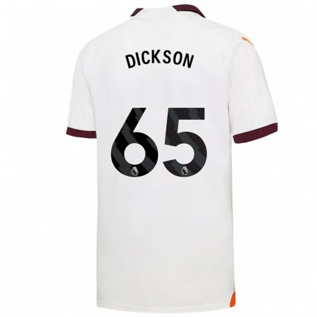Kandiny Niño Camiseta Will Dickson #65 Blanco 2ª Equipación 2023/24 La Camisa Chile