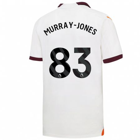Kandiny Niño Camiseta George Murray-Jones #83 Blanco 2ª Equipación 2023/24 La Camisa Chile