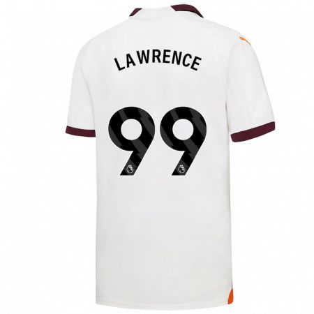 Kandiny Niño Camiseta Emilio Lawrence #99 Blanco 2ª Equipación 2023/24 La Camisa Chile