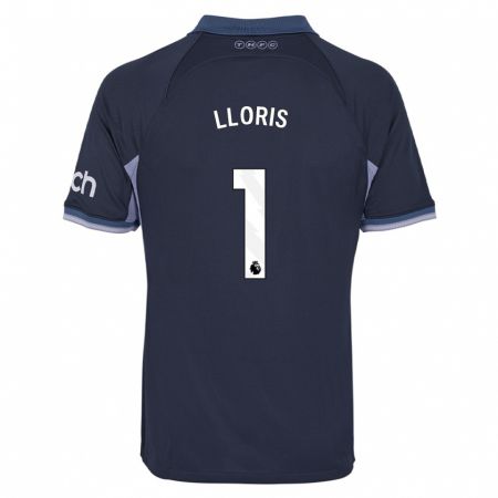 Kandiny Niño Camiseta Hugo Lloris #1 Azul Oscuro 2ª Equipación 2023/24 La Camisa Chile
