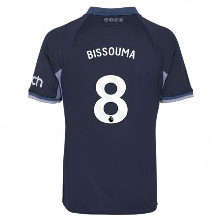 Kandiny Niño Camiseta Yves Bissouma #8 Azul Oscuro 2ª Equipación 2023/24 La Camisa Chile