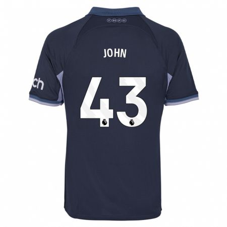 Kandiny Niño Camiseta Nile John #43 Azul Oscuro 2ª Equipación 2023/24 La Camisa Chile