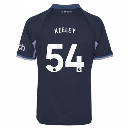 Kandiny Niño Camiseta Josh Keeley #54 Azul Oscuro 2ª Equipación 2023/24 La Camisa Chile