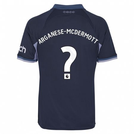 Kandiny Niño Camiseta Pele Arganese-Mcdermott #0 Azul Oscuro 2ª Equipación 2023/24 La Camisa Chile