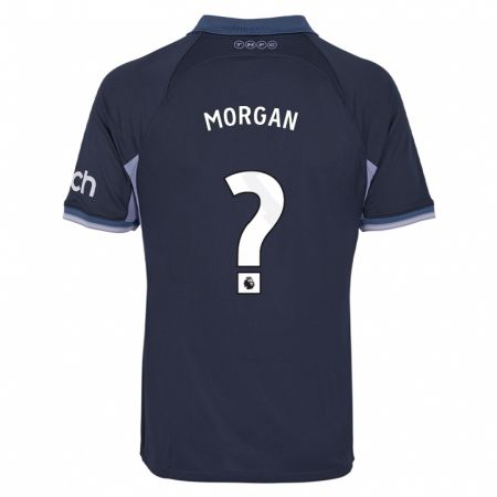 Kandiny Niño Camiseta Kieran Morgan #0 Azul Oscuro 2ª Equipación 2023/24 La Camisa Chile