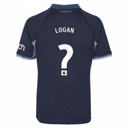 Kandiny Niño Camiseta Calum Logan #0 Azul Oscuro 2ª Equipación 2023/24 La Camisa Chile
