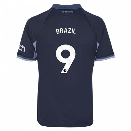 Kandiny Niño Camiseta Ellie Brazil #9 Azul Oscuro 2ª Equipación 2023/24 La Camisa Chile
