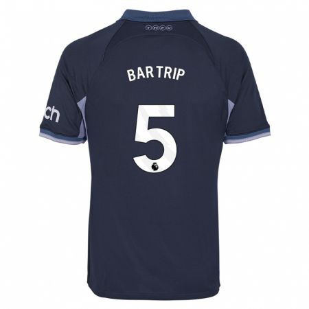 Kandiny Niño Camiseta Molly Bartrip #5 Azul Oscuro 2ª Equipación 2023/24 La Camisa Chile
