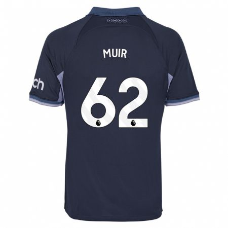 Kandiny Niño Camiseta Marqes Muir #62 Azul Oscuro 2ª Equipación 2023/24 La Camisa Chile