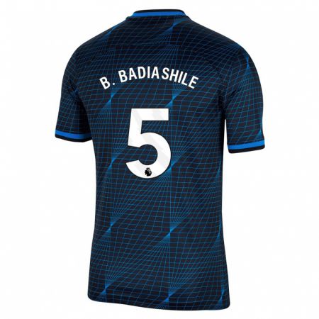 Kandiny Niño Camiseta Benoît Badiashile #5 Azul Oscuro 2ª Equipación 2023/24 La Camisa Chile