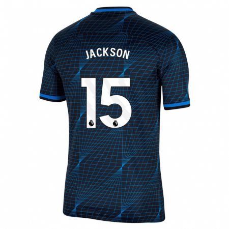 Kandiny Niño Camiseta Nicolas Jackson #15 Azul Oscuro 2ª Equipación 2023/24 La Camisa Chile