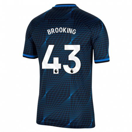 Kandiny Niño Camiseta Josh Brooking #43 Azul Oscuro 2ª Equipación 2023/24 La Camisa Chile