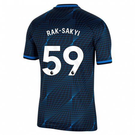 Kandiny Niño Camiseta Sam Rak-Sakyi #59 Azul Oscuro 2ª Equipación 2023/24 La Camisa Chile