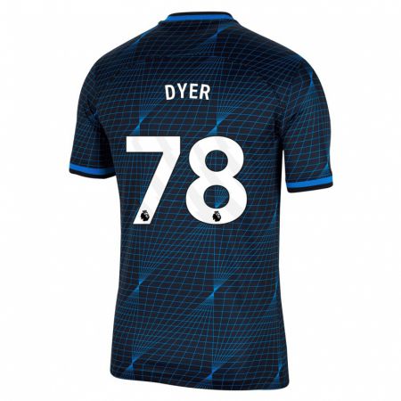 Kandiny Niño Camiseta Kiano Dyer #78 Azul Oscuro 2ª Equipación 2023/24 La Camisa Chile