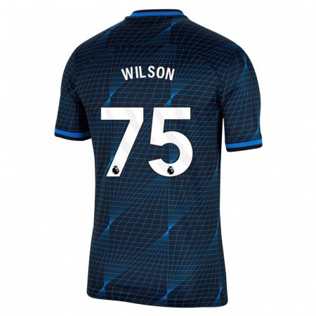 Kandiny Niño Camiseta Kaiden Wilson #75 Azul Oscuro 2ª Equipación 2023/24 La Camisa Chile
