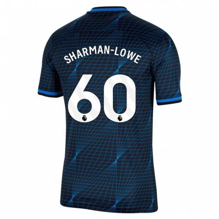 Kandiny Niño Camiseta Teddy Sharman-Lowe #60 Azul Oscuro 2ª Equipación 2023/24 La Camisa Chile