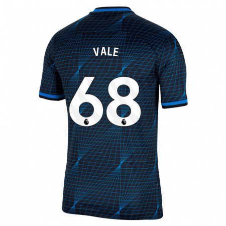 Kandiny Niño Camiseta Harvey Vale #68 Azul Oscuro 2ª Equipación 2023/24 La Camisa Chile