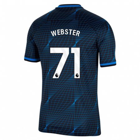 Kandiny Niño Camiseta Charlie Webster #71 Azul Oscuro 2ª Equipación 2023/24 La Camisa Chile