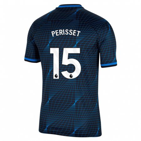 Kandiny Niño Camiseta Eve Perisset #15 Azul Oscuro 2ª Equipación 2023/24 La Camisa Chile