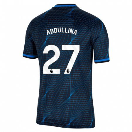 Kandiny Niño Camiseta Alsu Abdullina #27 Azul Oscuro 2ª Equipación 2023/24 La Camisa Chile