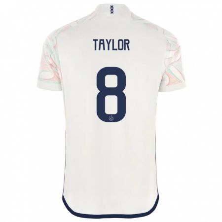 Kandiny Niño Camiseta Kenneth Taylor #8 Blanco 2ª Equipación 2023/24 La Camisa Chile