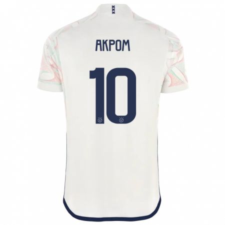 Kandiny Niño Camiseta Chuba Akpom #10 Blanco 2ª Equipación 2023/24 La Camisa Chile
