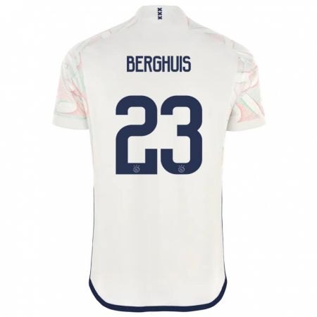 Kandiny Niño Camiseta Steven Berghuis #23 Blanco 2ª Equipación 2023/24 La Camisa Chile