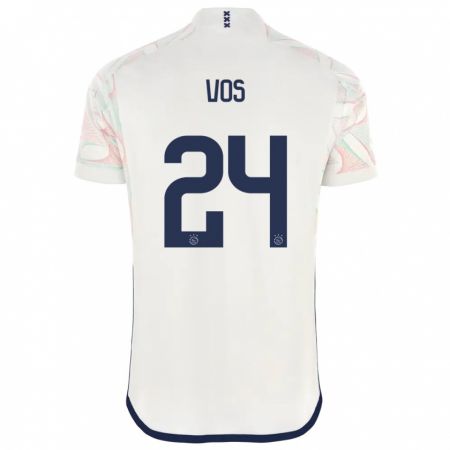 Kandiny Niño Camiseta Silvano Vos #24 Blanco 2ª Equipación 2023/24 La Camisa Chile
