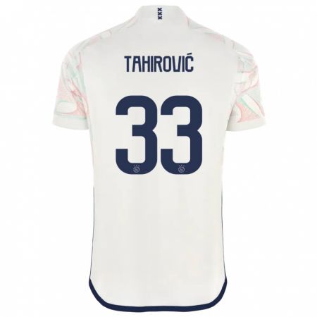 Kandiny Niño Camiseta Benjamin Tahirovic #33 Blanco 2ª Equipación 2023/24 La Camisa Chile