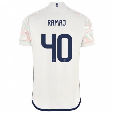 Kandiny Niño Camiseta Diant Ramaj #40 Blanco 2ª Equipación 2023/24 La Camisa Chile