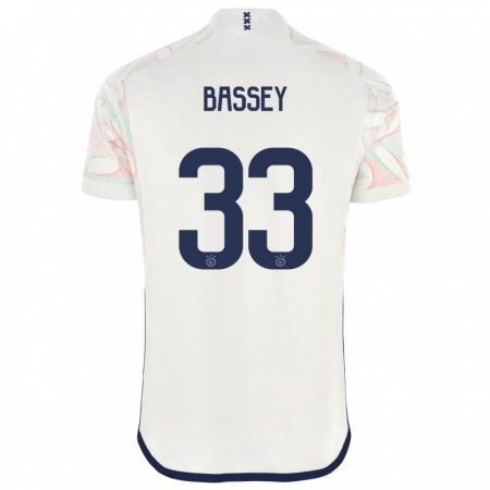 Kandiny Niño Camiseta Calvin Bassey #33 Blanco 2ª Equipación 2023/24 La Camisa Chile