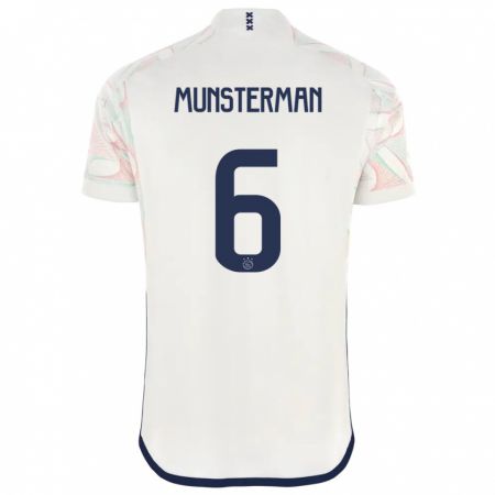 Kandiny Niño Camiseta Marthe Munsterman #6 Blanco 2ª Equipación 2023/24 La Camisa Chile
