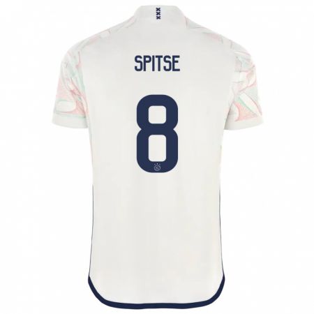 Kandiny Niño Camiseta Sherida Spitse #8 Blanco 2ª Equipación 2023/24 La Camisa Chile