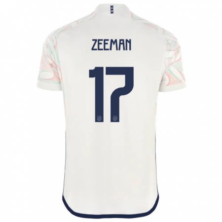 Kandiny Niño Camiseta Kelly Zeeman #17 Blanco 2ª Equipación 2023/24 La Camisa Chile