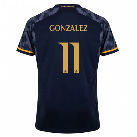 Kandiny Niño Camiseta Peter González #11 Azul Oscuro 2ª Equipación 2023/24 La Camisa Chile