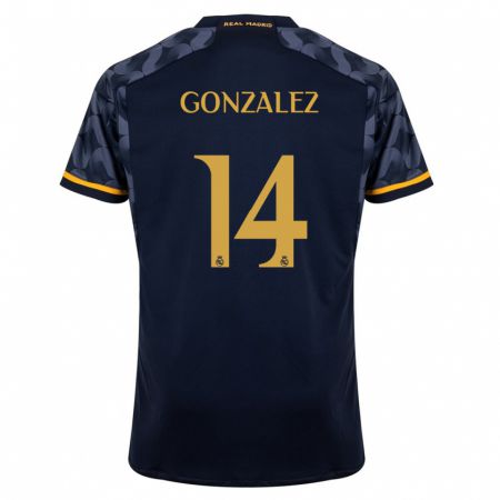 Kandiny Niño Camiseta David González #14 Azul Oscuro 2ª Equipación 2023/24 La Camisa Chile
