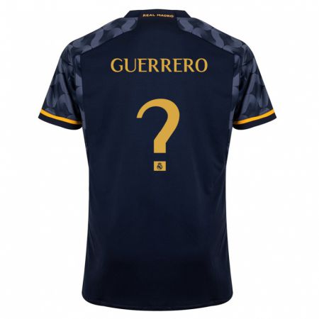 Kandiny Niño Camiseta Julen Guerrero #0 Azul Oscuro 2ª Equipación 2023/24 La Camisa Chile