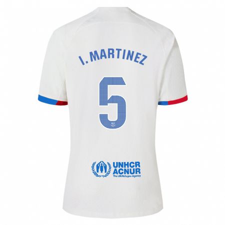 Kandiny Niño Camiseta Iñigo Martínez #5 Blanco 2ª Equipación 2023/24 La Camisa Chile