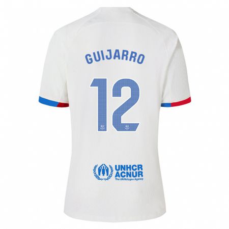 Kandiny Niño Camiseta Patricia Guijarro #12 Blanco 2ª Equipación 2023/24 La Camisa Chile