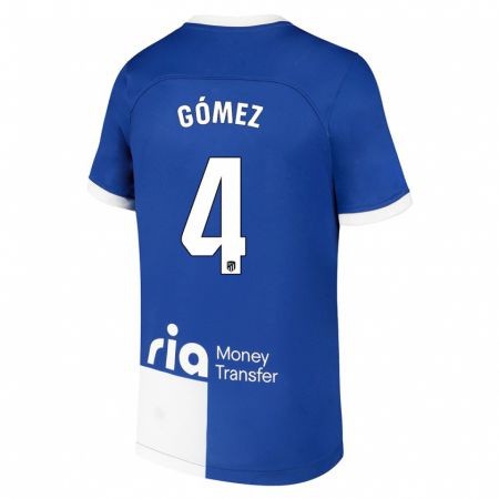 Kandiny Niño Camiseta Mariano Gómez #4 Azul Blanco 2ª Equipación 2023/24 La Camisa Chile