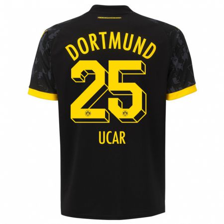Kandiny Niño Camiseta Leys Ucar #25 Negro 2ª Equipación 2023/24 La Camisa Chile