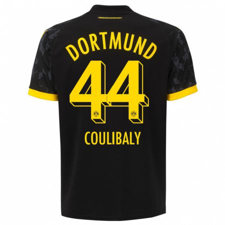 Kandiny Niño Camiseta Soumaila Coulibaly #44 Negro 2ª Equipación 2023/24 La Camisa Chile